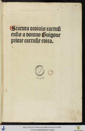 Statuta ordinis Cartusiensis