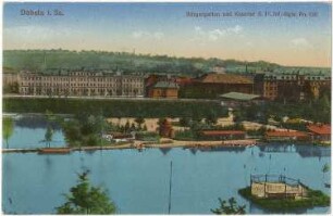 Döbeln. Stadtansicht, kolorierte Ansichtskarte