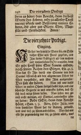 240-261, Die vierzehnte Predigt