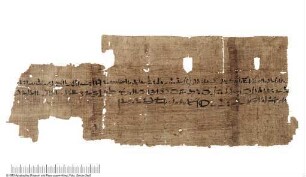 Demotischer Papyrus mit einem Ehevertrag zwischen Hapertais und Seniah