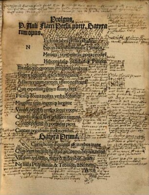 Persij Flacci nobilissimi Satyrici vnicus. sed elegantissimus satyrarum liber