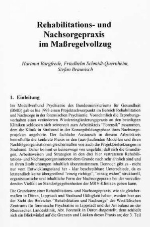 183-200, Rehabilitations- und Nachsorgepraxis im Maßregelvollzug