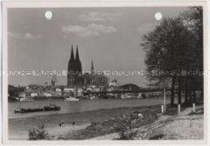 Köln, Hohe Domkirche St. Petrus und Rhein