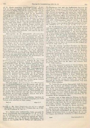 833-834 [Rezension] Fohrer, Georg, Elia