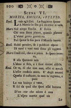 Scena VI. / Sechster Auftritt. - Scena XV. / Funfzehender Auftritt.