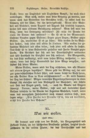 XL. Was wir wollen. (Juli 1814.)
