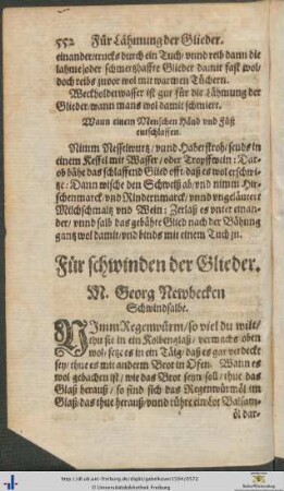 Für schwinden der Glieder