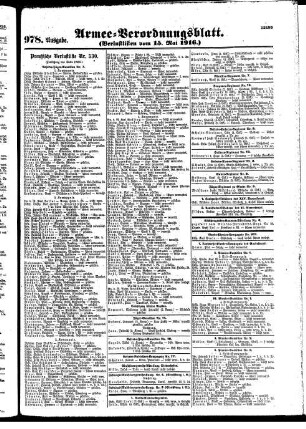 978. Ausgabe. Montag, 15. Mai 1916