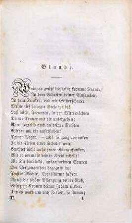 C. A. Tiedge's Leben und poetischer Nachlaß, 3. Tiedge's poetischer Nachlaß, nebst Gedichten an den Sänger der Urania