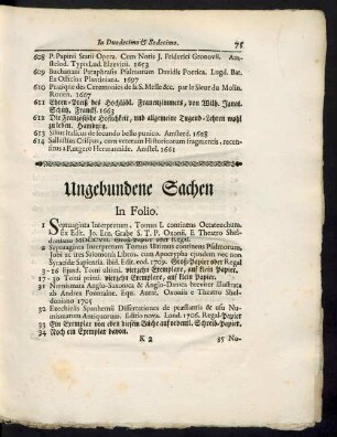 Ungebundene Sachen