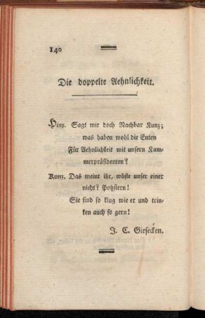 Die doppelte Aehnlichkeit.