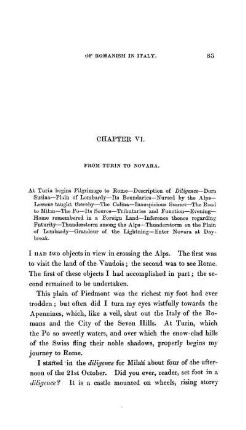 CHAPTER VI. - FROM TURIN TO NOVARA - PLAIN OF LOMBARDY,