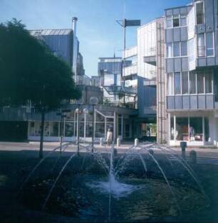 Osnabrück. Nikolai-Zentrum. Blick von der Nordseite auf den Westteil mit Öffnung zur Stadt