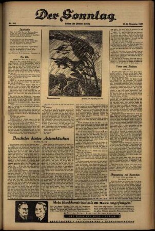 Zweite Ausgabe vom Sonntag, den 14. November 1937.