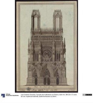 Fassade der Kathedrale von Reims