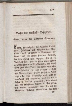 Sechs und dreißigste Geschichte - Vierzigste Geschichte