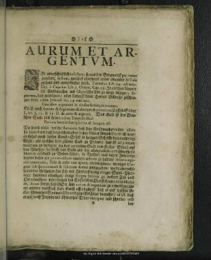 Aurum Et Argentum