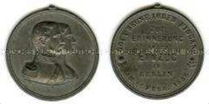 Deutschland, Preußen, tragbare Medaille auf den Einzug des Kronprinzenpaares in Berlin