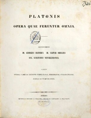 Platonis opera quae feruntur omnia