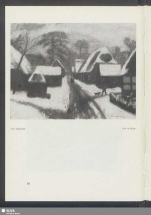 Otto Modersohn: Dorf im Schnee
