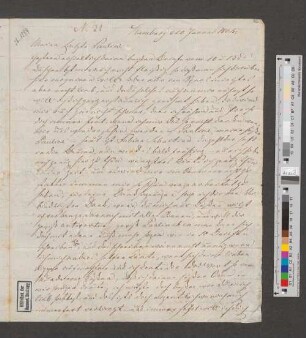 Brief an Pauline Bassenge