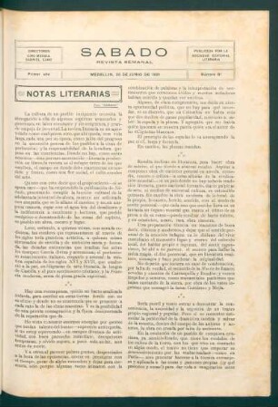 Notas literarias