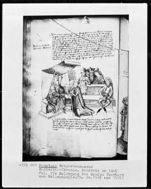 Chronik des Konstanzer Konzils — ---, Folio 77versoMiniatur Zeichnung