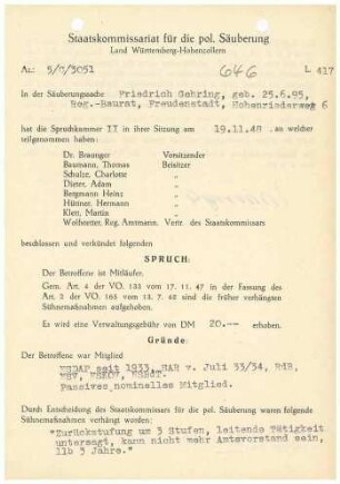 Gehring, Friedrich