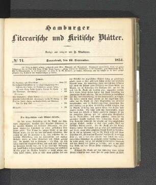 No. 74. 16. September 1854