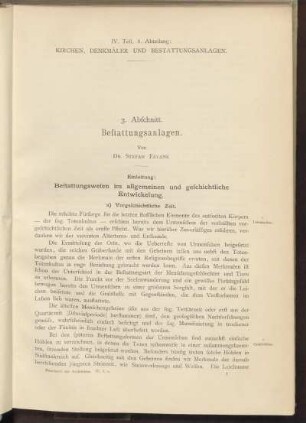 Einleitung: Bestattungswesen im allgemeinen und geschichtliche Entwicklungen.