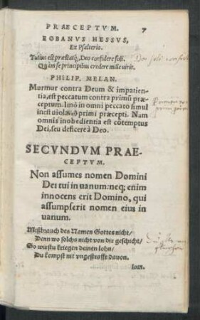 Secundum Praeceptum.