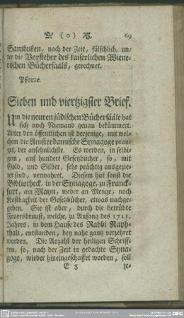Sieben und viertzigster Brief
