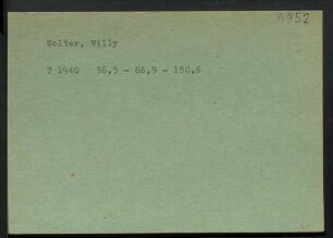 Wolter, Willy