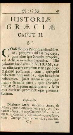 Historiae Graeciae Caput II.