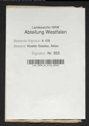 Fruchttaxverzeichnisse des Paderborner Domkapitels.
