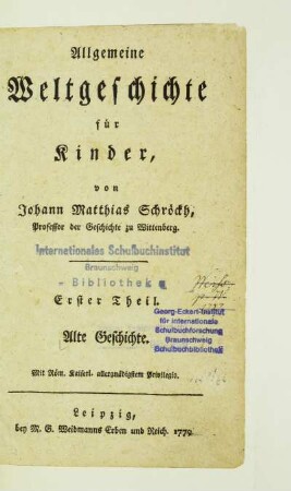 Theil 1: Alte Geschichte