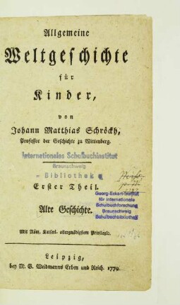 Theil 1: Alte Geschichte