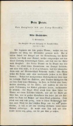Dritte Periode. Von Kongfutse bis zur Tang-Dynastie