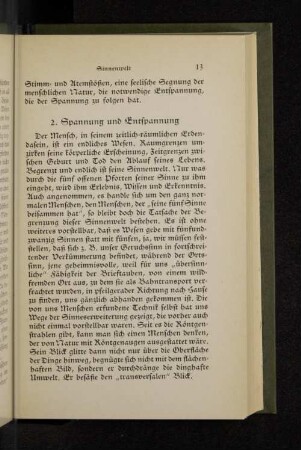 2. Spannung und Entspannung