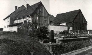 Gutshof in Kuckau : Bauwesen - Wirtschaftsgebäude und Gehöfte. Ort: Kukow / Kuckau. Verbrettertes Fachwerkgut in Kuckau (auf dem Weg nach Höflein)