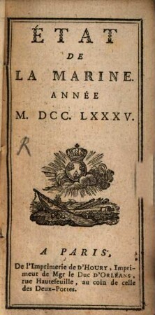 Etat de la Marine année 1785