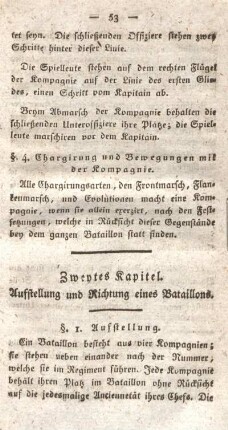 §. 4. Chargirung und Bewegungen mit der Kompagnie.