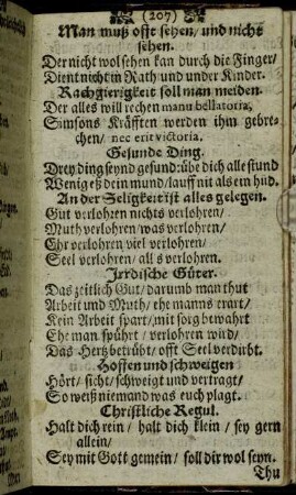 Christliche Regul. - Ein ander.