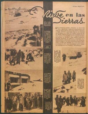 Nieve en las sierras [Fotografías]