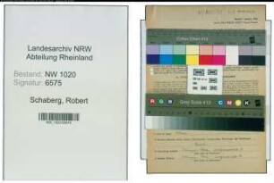 Entnazifizierung Robert Schaberg , geb. 15.09.1913 (Kaufmaennischer Angestellter)