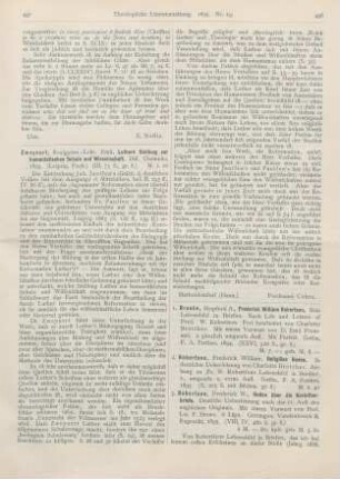 498-500 [Rezension] Robertson, Frederick William, Religiöse Reden. 2. umgearb. u. verm. Aufl