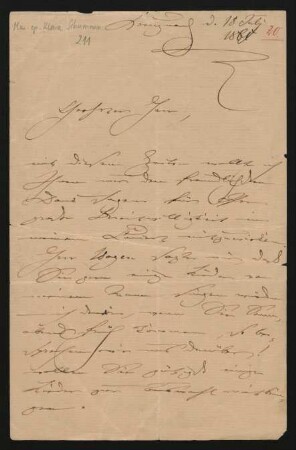 Brief an Unbekannt : 18.07.1861
