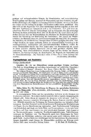 Psychopathologie und Psychiatrie