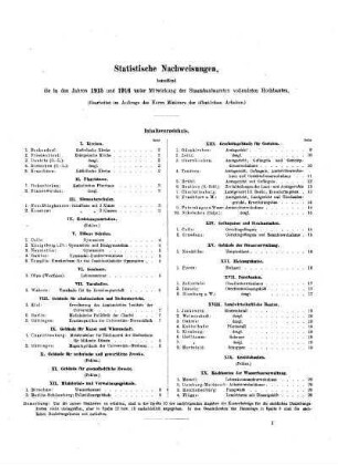 68.1918: Statistische Nachweisungen, betreffend die in den Jahren 1915 und 1916 unter Mitwirkung der Staatsbaubeamten vollendeten Hochbauten.