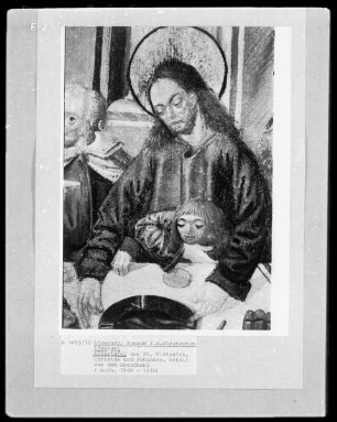 Altartafel aus Sankt Michaelis, Detail: Christus und Johannes